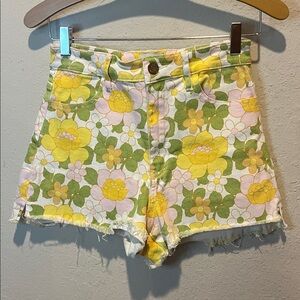 Show Me Your Mumu Arizona High Waisted Floral Shorts size 25